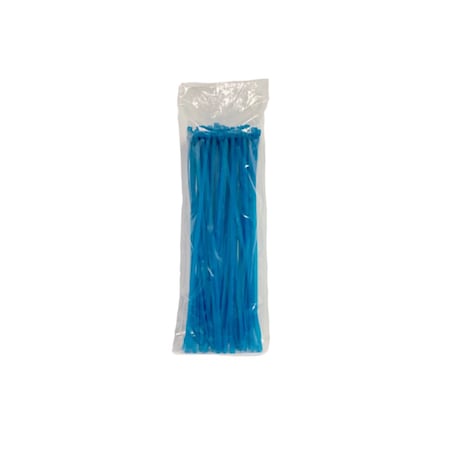 Panduit Cable Tie, 14 in L, 4 in Max Bundle Dia., Blue, ETFE, 50 lb Strength, 100 PK TF14